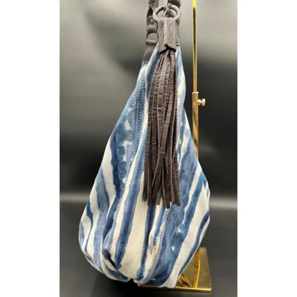 EUC-Tano Handbags - Soft Italian Leather Half Moon Hobo w/Whipped Stitch Handle - Picture 7 of 14